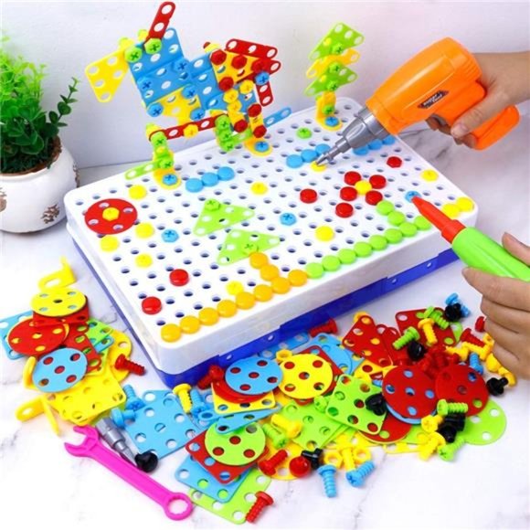 Toys for 3 4 5 6 year old,Design and Drill Toy‎ for Kid,Construction Games Toy - Picture 1 of 7